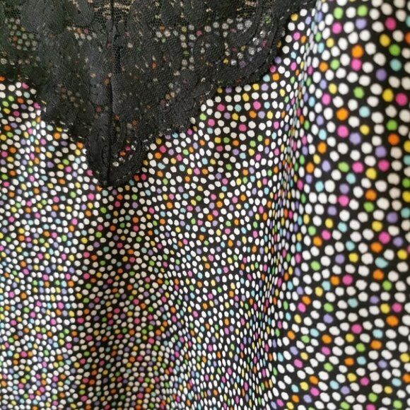 Vintage Satin and Lace Cropped Camisole polka dot - Picture 2 of 6